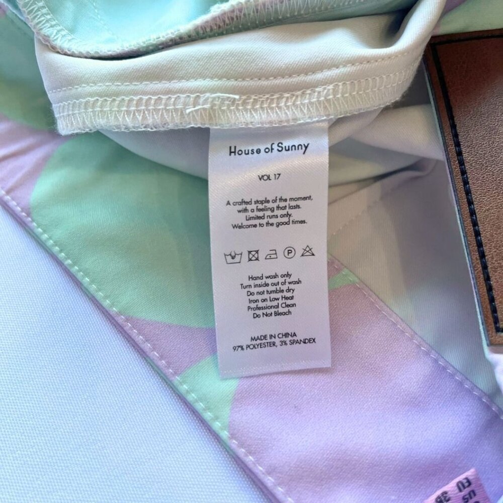 HOUSE OF SUNNY MINT LILAC PURPLE HAZE PARTY FLARE PANTS - 4 - Picture 11 of 11